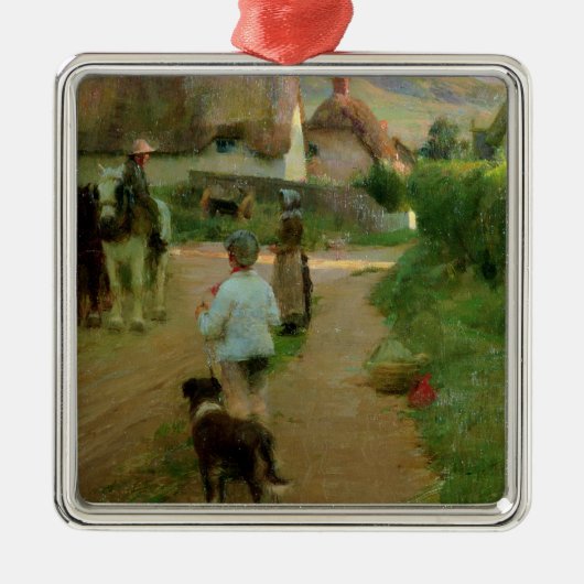 The Loiterers, 1888 (olie op canvas) Metalen Ornament (Voorkant)