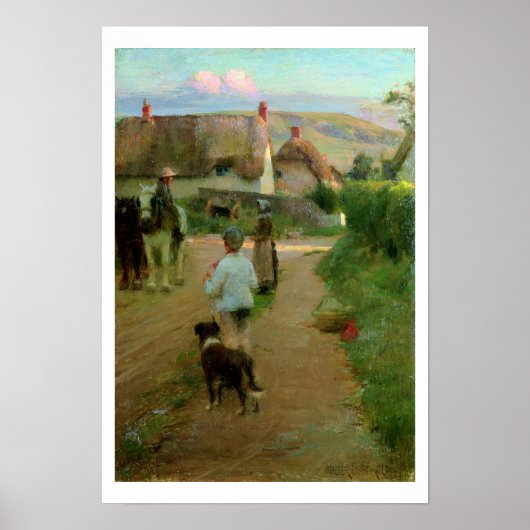 The Loiterers, 1888 (olie op canvas) Poster (Voorkant)