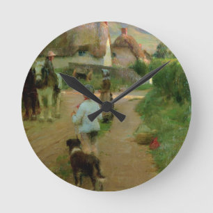 The Loiterers, 1888 (olie op canvas) Ronde Klok