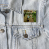 The Loiterers, 1888 (olie op canvas) Vierkante Button 5,1 Cm (In situ)