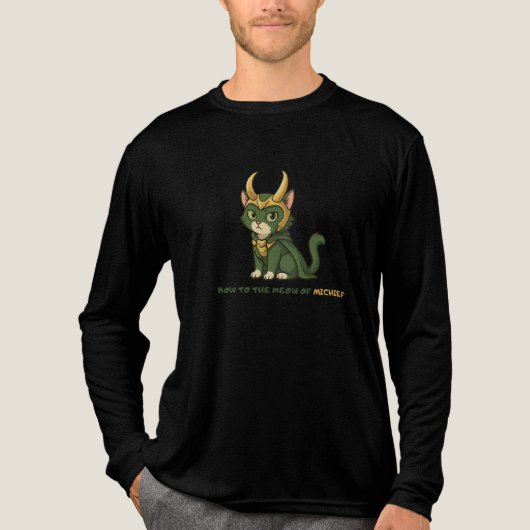 The Loki Cat Tri-Blend Shirt (Voorkant volledig)