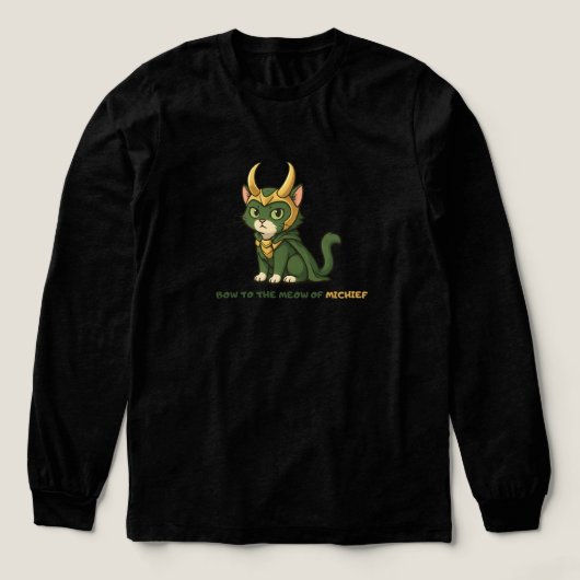 The Loki Cat Tri-Blend Shirt (Voorkant)