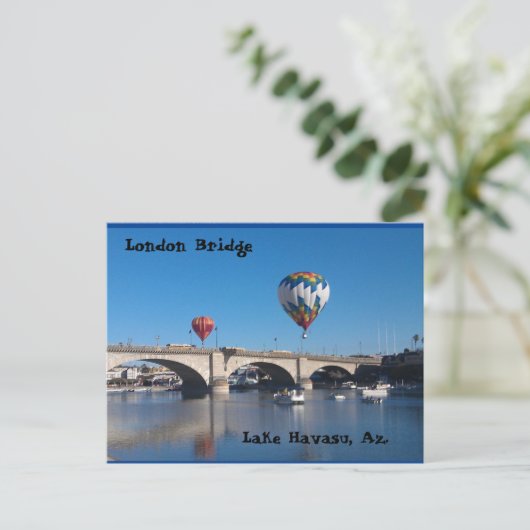 The London Bridge, Lake Havasu, Az. Briefkaart (Staand voorkant)