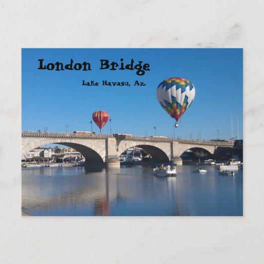The London Bridge, Lake Havasu, Az. Briefkaart (Voorkant)