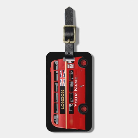 The London Bus Bagagelabel (Voorkant verticaal)