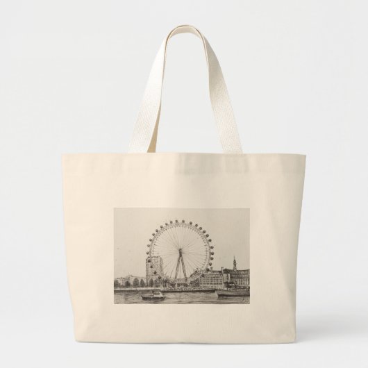 The London Eye 30/10/2006 Grote Tote Bag (Voorkant)