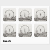 The London Eye 30/10/2006 Vierkante Sticker (Vel)
