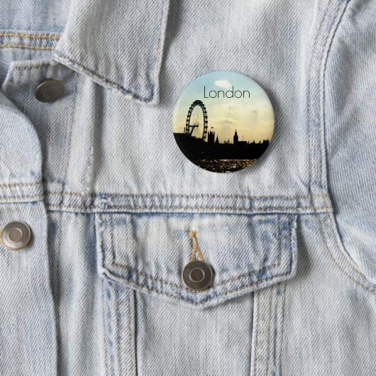 The London Eye Badge Ronde Button 5,7 Cm (In situ)