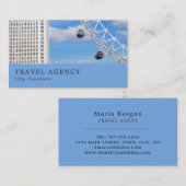 The London Eye, London City, Travel Agent Visitekaartje (Voorkant / Achterkant)