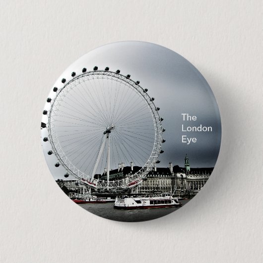 The London Eye Ronde Button 5,7 Cm (Voorkant)
