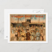The London Gaiety Girls "Arrival to New York" Briefkaart (Voorkant / Achterkant)