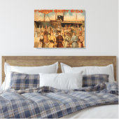 The London Gaiety Girls "Arrival to New York" Canvas Afdruk (Insitu (Slaapkamer))