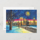 The London lamplighter thames Gordon Bruce art Briefkaart (Voorkant / Achterkant)