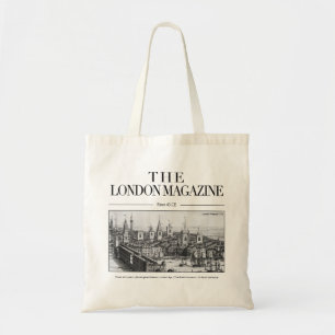 The London Magazine Tas, Historische Stad Londen Tote Bag