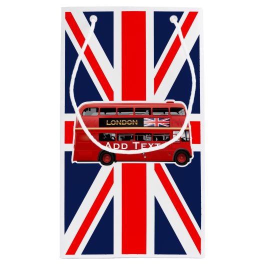 The London Red Bus Klein Cadeauzakje (Achterkant)