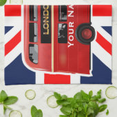 The London Red Bus Theedoek (Gevouwen)