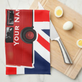 The London Red Bus Theedoek (Quarter Fold)