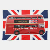 The London Red Bus Theedoek (Horizontaal)