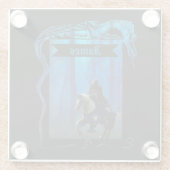 The Lone Knight: A Journey Through the Mist Glazen Onderzetter (Achterkant)