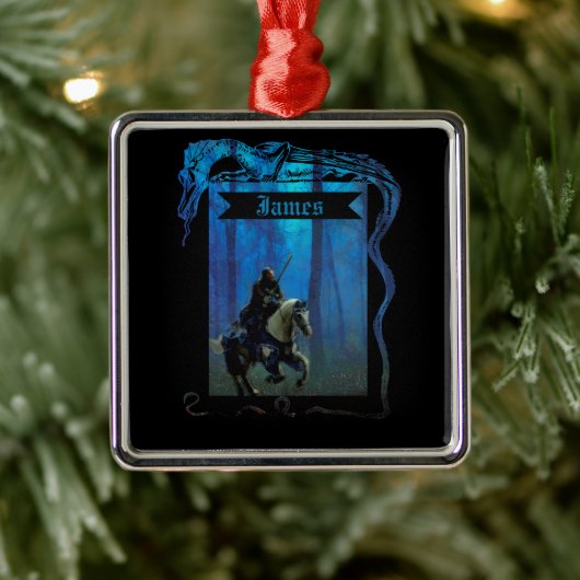 The Lone Knight: A Journey Through the Mist Metalen Ornament (Boom)