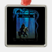 The Lone Knight: A Journey Through the Mist Metalen Ornament (Voorkant)