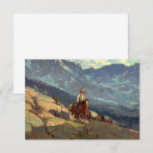"The Lone Packer" Westerne kunst van Edgar Payne Bedankkaart (Voorkant / Achterkant)