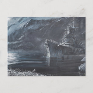 The Lone Queen Of The North Tirpitz Norway1944 Briefkaart