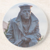 The Lone Sailor Zandsteen Onderzetter (Voorkant)