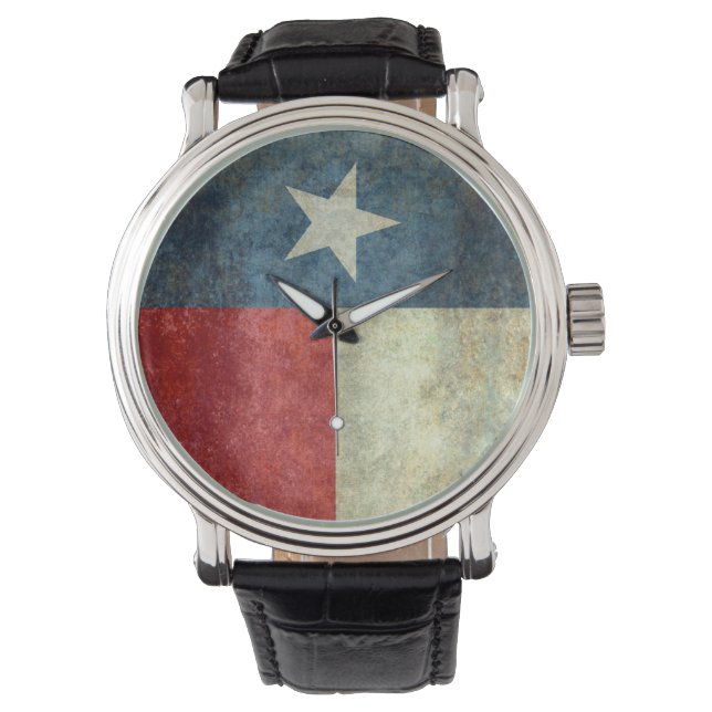 The Lone Star Flag of Texas Horloge (Voorkant)