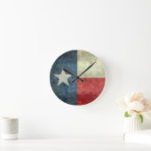 The Lone Star Flag of Texas Ronde Klok (Huis)