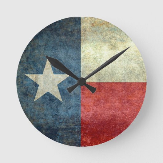 The Lone Star Flag of Texas Ronde Klok (Voorkant)