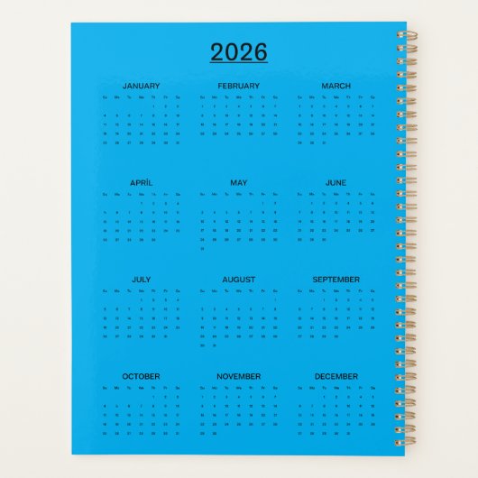 The Lonely Bird VanGogh Style Planner (Achterkant)