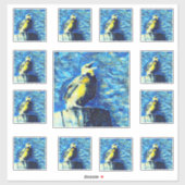 The Lonely Bird VanGogh Style Sticker (Vel)