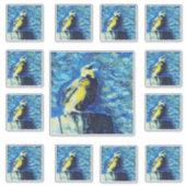 The Lonely Bird VanGogh Style  Sticker (Voorkant)