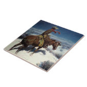 "The Lonely Vigil" by W Herbert Dunton Tegeltje (Zijkant)