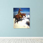 The Lonely Vigil by William Herbert Dunton c 1913 Canvas Afdruk (Insitu (Houten vloer))