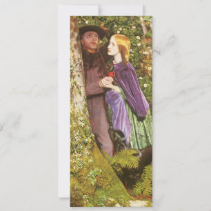 The Long Engagement van Arthur Hughes, Vintage Art Aankondiging