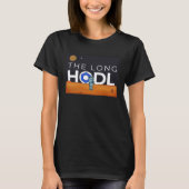 The Long Hodl, Chainlink To The Moon Crypto Item B T-shirt (Voorkant)