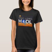 The Long Hodl, Litecoin To The Moon Crypto Item Be T-shirt (Voorkant)