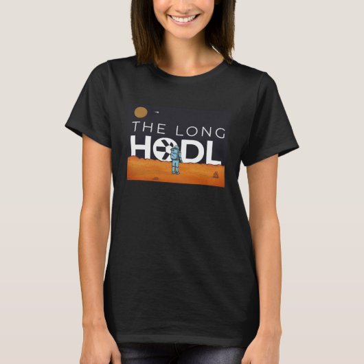 The Long Hodl, Qaunt To The Moon Crypto Item Bear T-shirt (Voorkant)