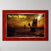 The Long Voyage - Galleons at Sail Poster (Voorkant)