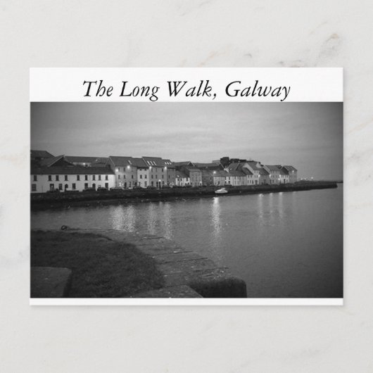 The Long Walk, Galway Briefkaart (Voorkant)