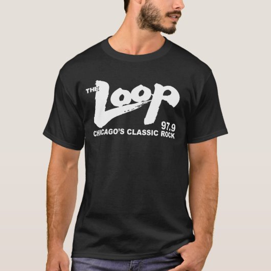 The Loop 97.9 FM Chicago's Classic Rock T-shirt (Voorkant)