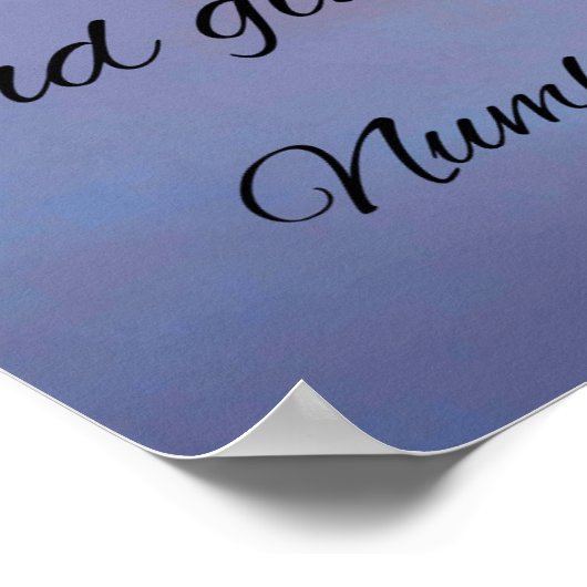 The Lord Bless Thee and Keep Thee Poster (Hoek)