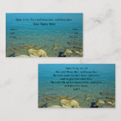 The Lord Bless Thee, Bijbelse Verse Visitekaartje (Voorkant / Achterkant)
