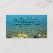 The Lord Bless Thee, Bijbelse Verse Visitekaartje (Achterkant)
