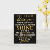 The Lord Bless You And Keep You Kaart (Gele Bloem)
