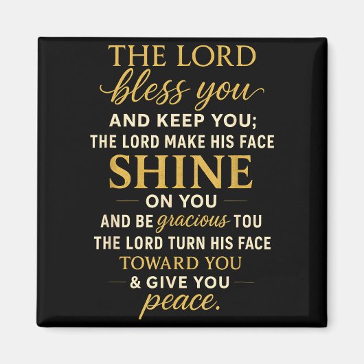 The Lord Bless You And Keep You Magneet (Voorkant)