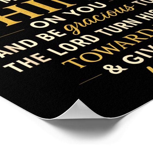 The Lord Bless You And Keep You  Poster (Hoek)