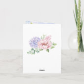 The Lord Bless You Bijbel Inspirerend Floral Bedankkaart (Achterkant)